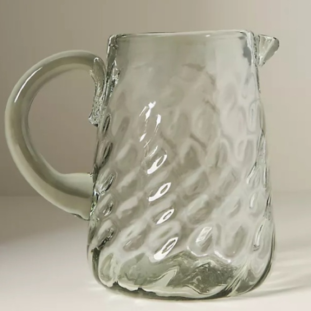 Anthropologie Greer glass pitcher NWT